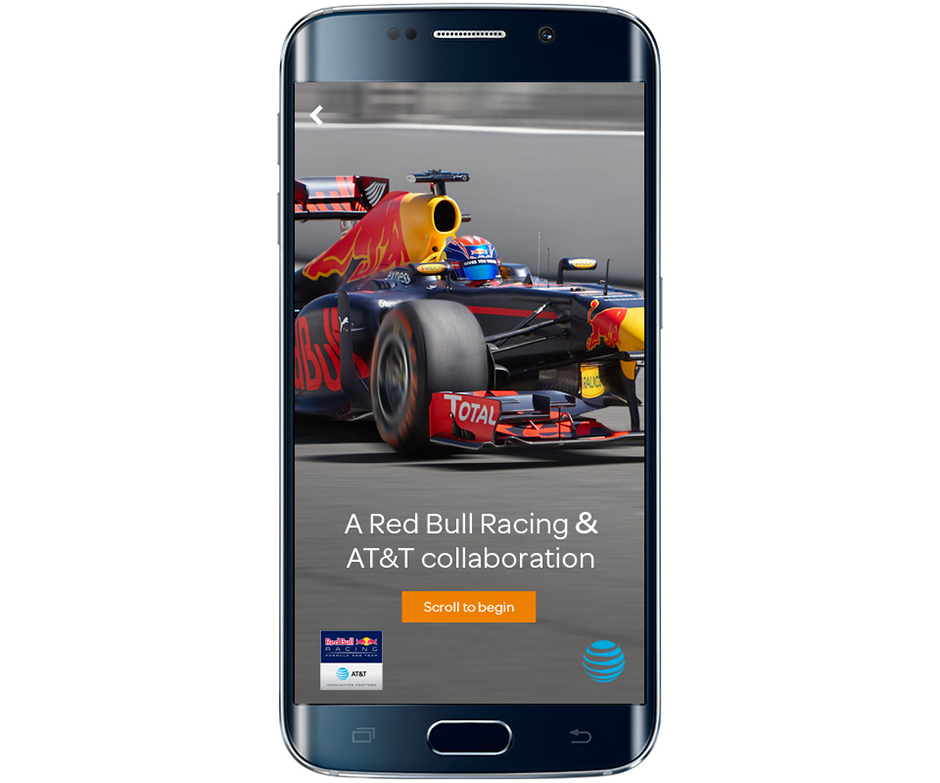 AT&T Business x Red Bull Racing 'Speed & Precision' Facebook Canvas unit