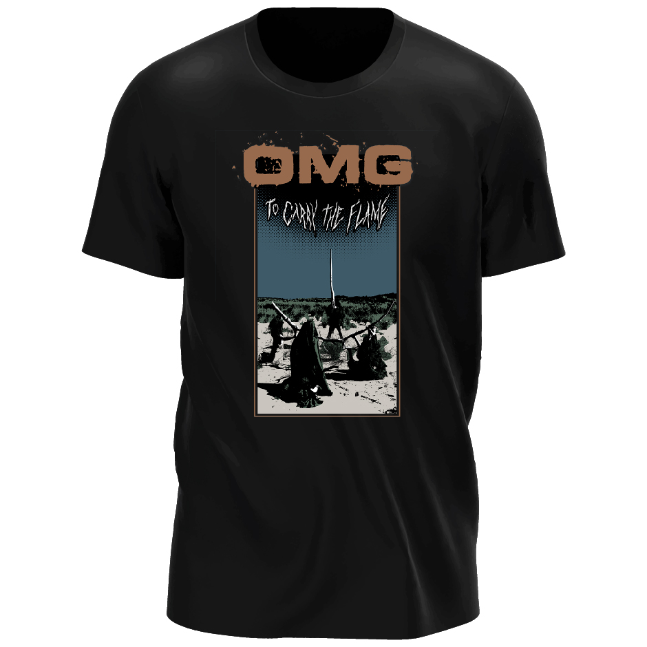 'To Carry The Flame' shirt graphic